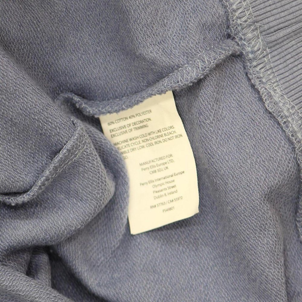 NWT Perry Ellis America Men's Heavy Weight Hoodie EHSK7012PS M Stonewash Blue - Picture 5 of 6